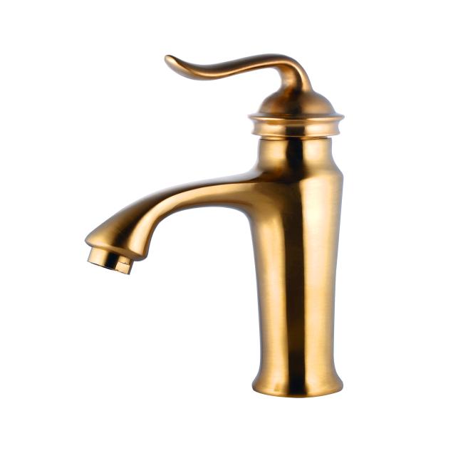 شیر روشویی الگانت طلایی (کوتاه)